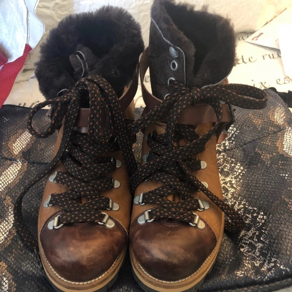 NEW Goat Hair Free People Leather Boots